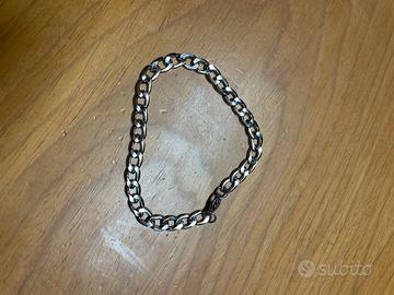 Bracciale uomo acciaio silver 6mm