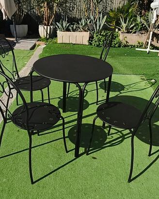 set da giardino in metallo