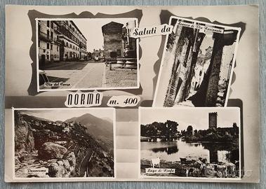 Cartolina Norma  Latina Vedutine Saluti Antica