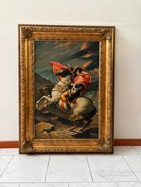 Quadro napoleone con cornice dorata