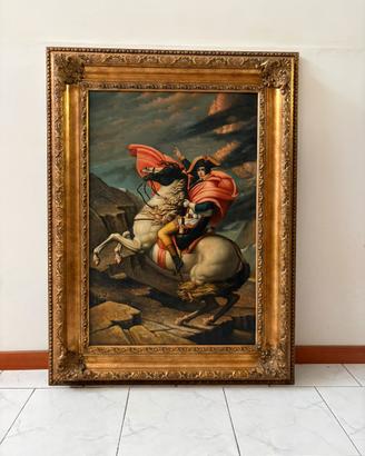 Quadro napoleone con cornice dorata