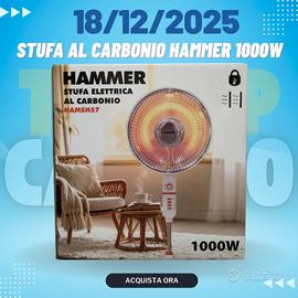 Stufa a carbonio Hammer HAMSH57 – 1000W – NUOVA