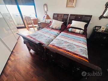 Coppia Letto Pezzi Unici Alto Artigianato
