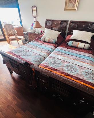 Coppia Letto Pezzi Unici Alto Artigianato