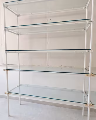 Banco BANCONE + SCAFFALE ANGOLARE in VETRO 👇  🔹