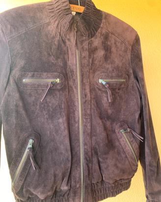 Giubbotto pelle scamosciata