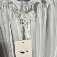 maglia bianca e nera trasparente Made in italy