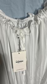 maglia bianca e nera trasparente Made in italy