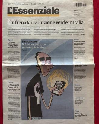L’Essenziale, numero 1 con fumetti di Zerocalcare