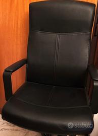 Sedia da ufficio o casa in pelle