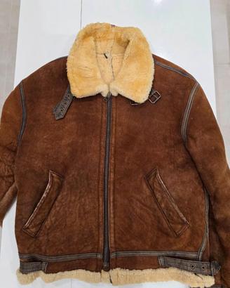 BOMBER  IN PELLE SCAMOSCIATA ANNI 90 CHAMBERS