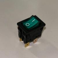 Interruttore bipolare luminoso verde 10A