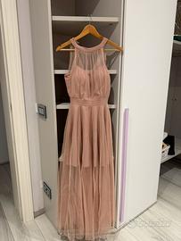 Vestiti cerimonia color risa cipria