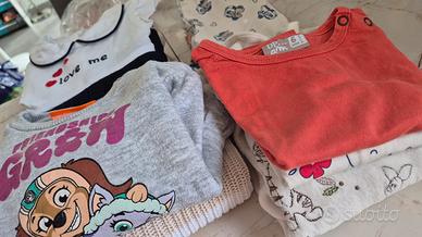 11 capi di abbigliamento bambina, 6/9 mesi