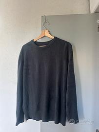 Maglione grigio scuro a girocollo Calliope uomo