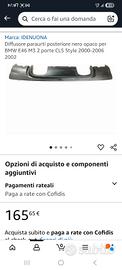 diffusore paraurti posteriore bmw e 46