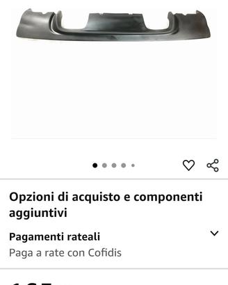diffusore paraurti posteriore bmw e 46