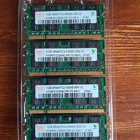 4GB RAM Hynix DDR2 SO-DIMM (4x1GB)