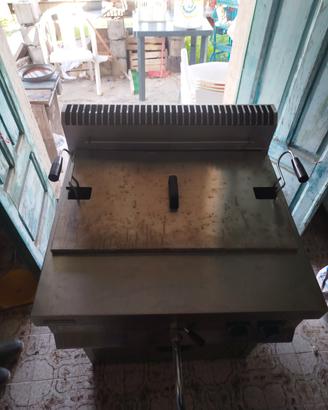 Friggitrice elettrica 25L+piano in acciaio 