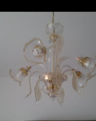 Lampadario a 5 luci di cristallo