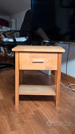 Comodino in rovere massello Jysk