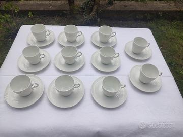 Vecchio Ginori servizio caffè 11 tazze/piattini