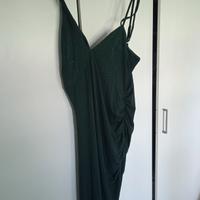 vestito verde brillantinato taglia l