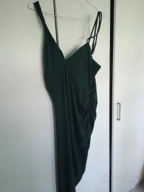 vestito verde brillantinato taglia l