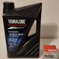 4 litri Olio Yamalube rs4 gp Yamaha r1 mt10 filtro