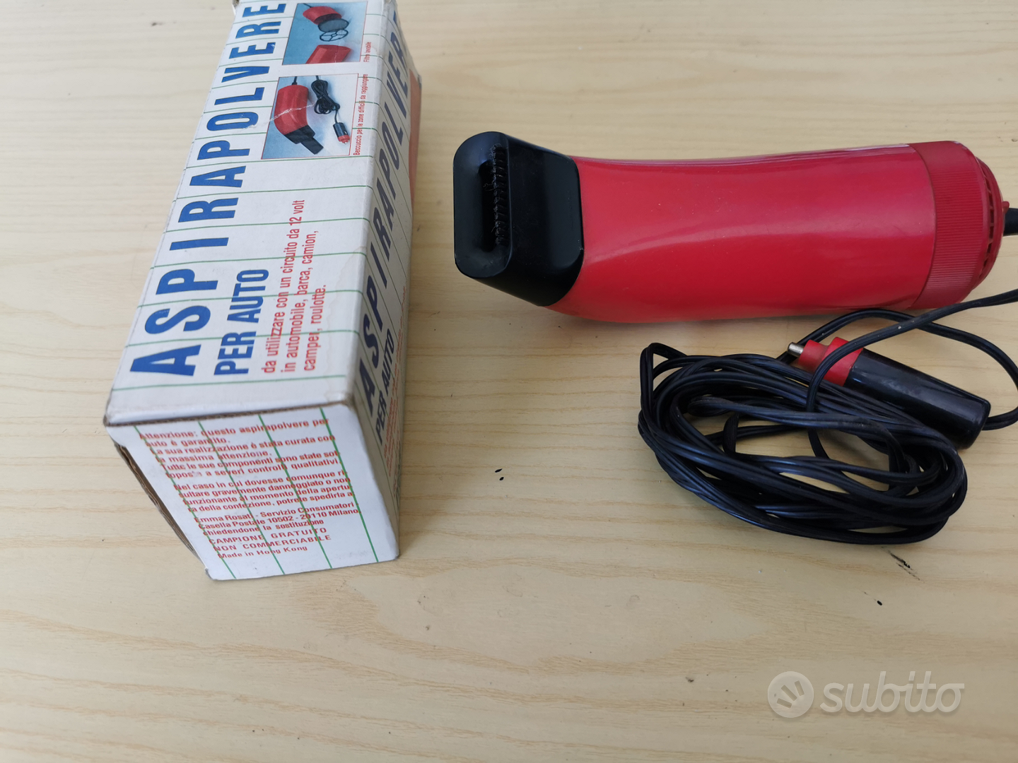 Aspiratore auto da 12 volt