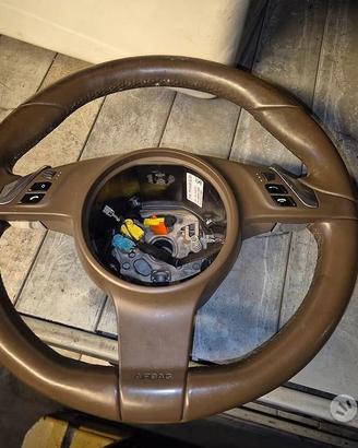 Volante In Pelle Marrone Per Porsche Cayenne 2014