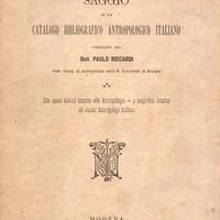 Antropologia Libro raro 1883