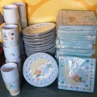 set per feste (piatti bicchieri  tovaglioli)
