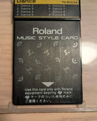 ROLAND card TN-SC2-04 "DANCE" per arranger