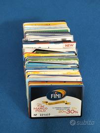tessere carte card telefoniche e varie 