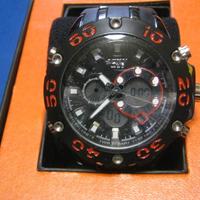 Orologio da polso chrono-alarm nuovo wr 30 metri