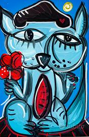 piccolo quadro "tenero gatto"