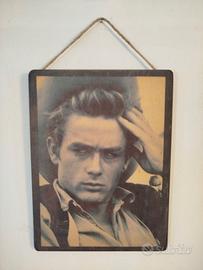 JAMES DEAN STAMPA SU LEGNO