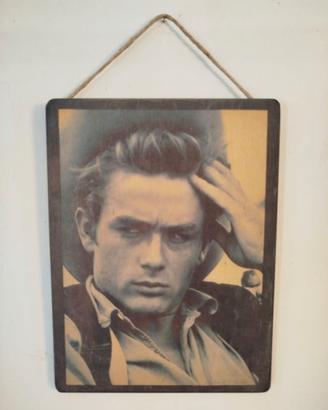 JAMES DEAN STAMPA SU LEGNO