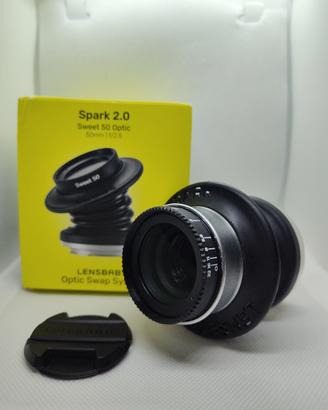 Lente Lensbaby Spark 2.0 E 50mm
per Sony