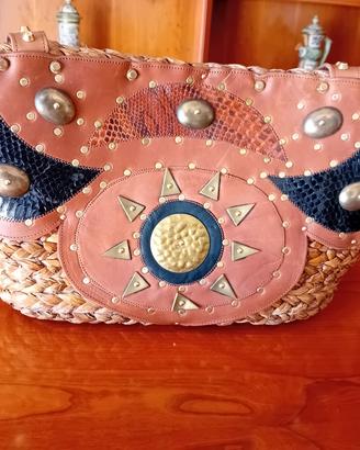 borsa mare di paglia 