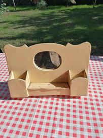 Specchio e porta oggetto bagno vintage (1950)