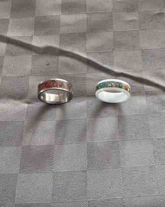 Anello con intarsio