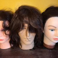 Teste nuove per parrucchieri capelli veri 