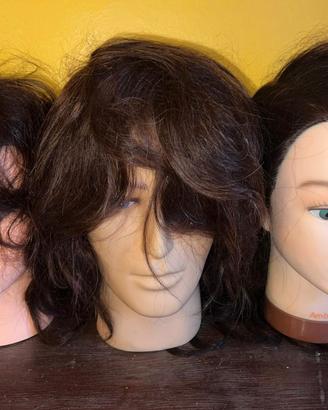Teste nuove per parrucchieri capelli veri 