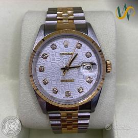 Rolex Datejust Ref.16233 -Silver Diamond -full set