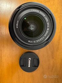 Obiettivo canon 18-55 STM con paralume. Nuovo