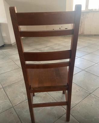 Set 4 sedie vero legno