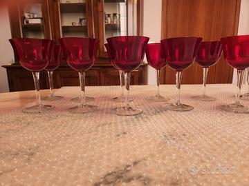 Servizio in Cristallo di Boemia – Rosso Rubino