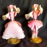 Statuine in vetro di Murano e Oro